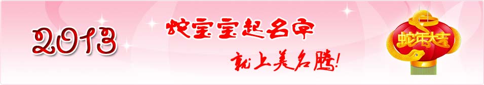 2013蛇寶寶起名